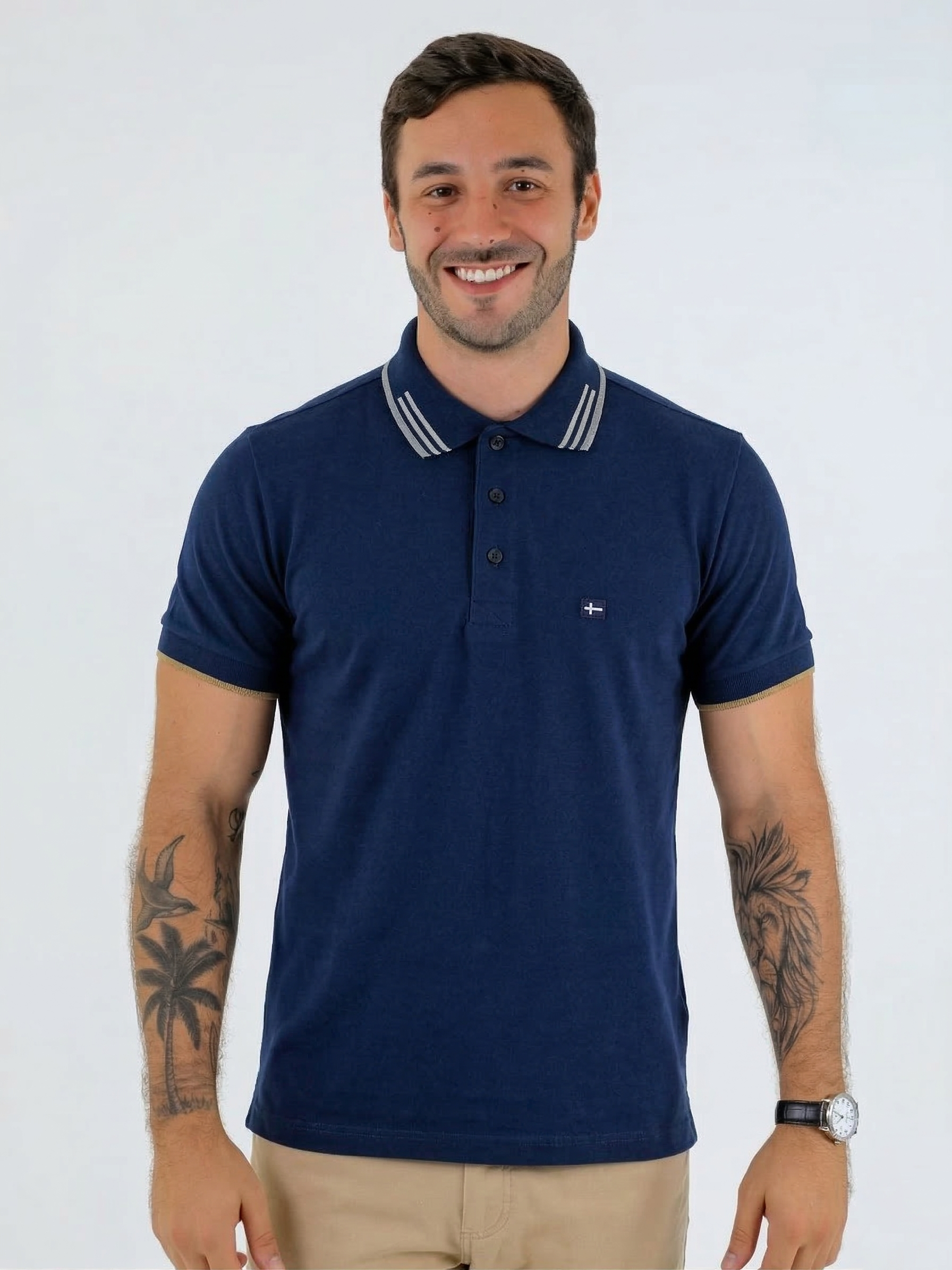 POLO ALGODÃO PENTEADO REF: 2004PAATU1