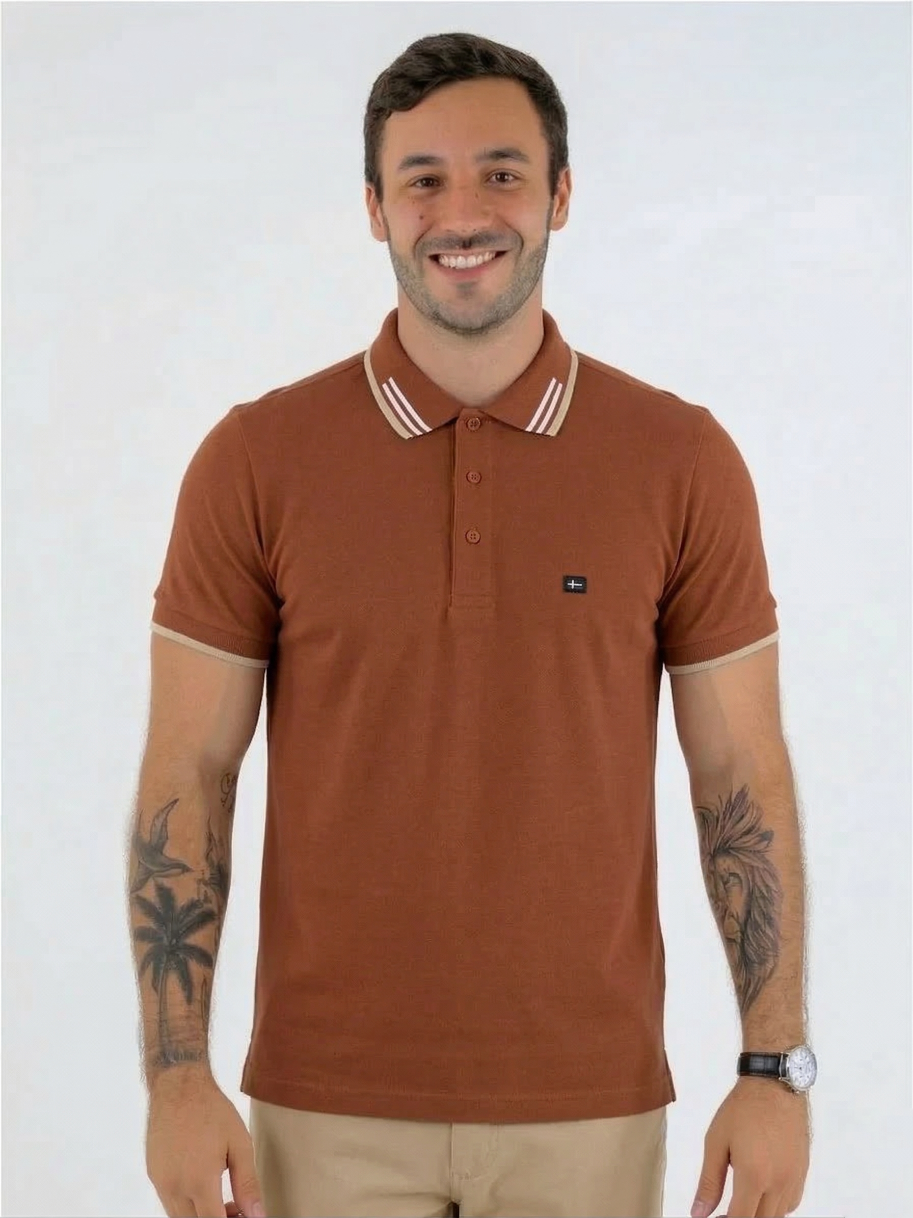 POLO ALGODÃO PENTEADO REF: 2004PAATU1