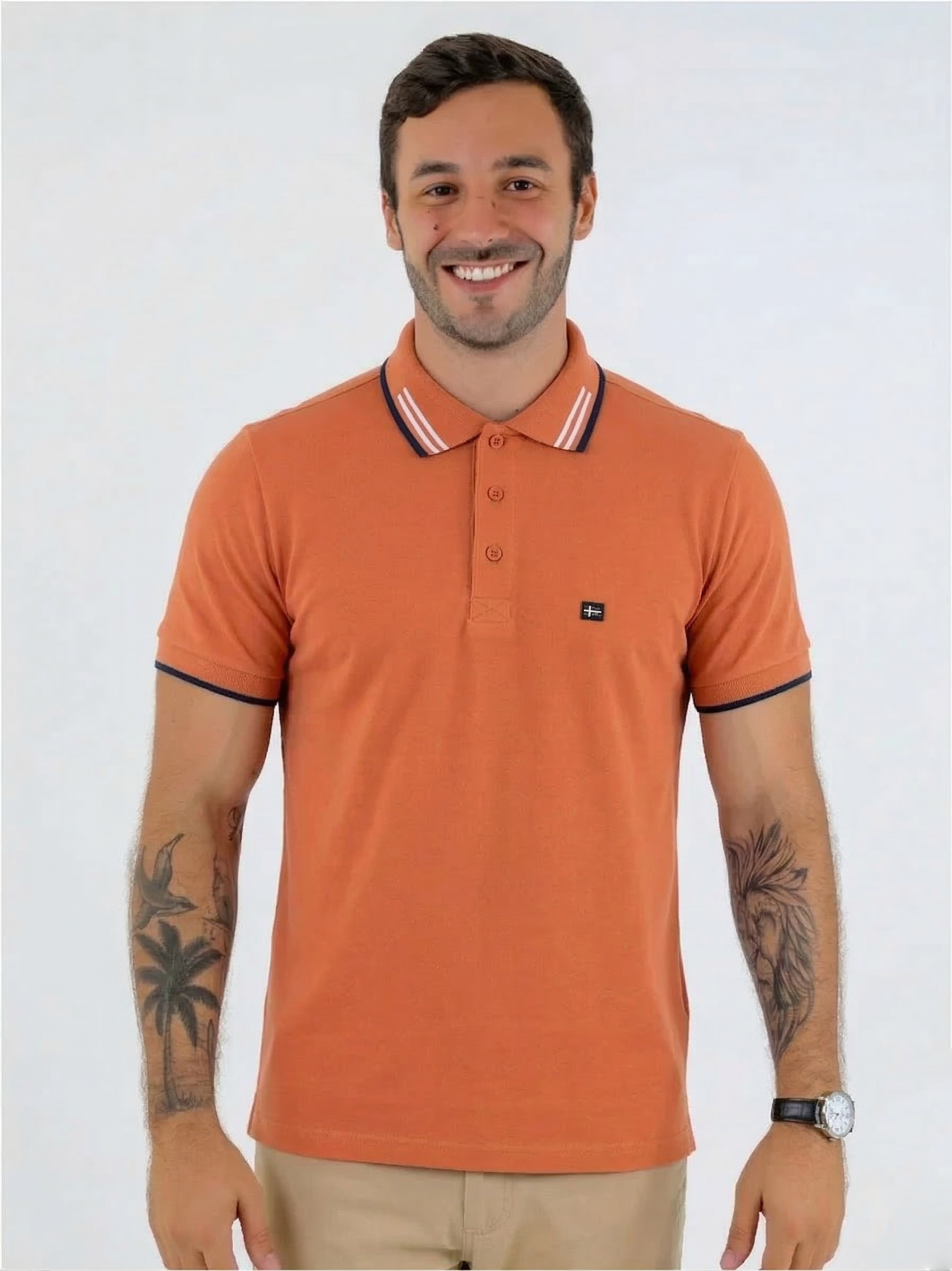 POLO ALGODÃO PENTEADO REF: 2004PAATU1