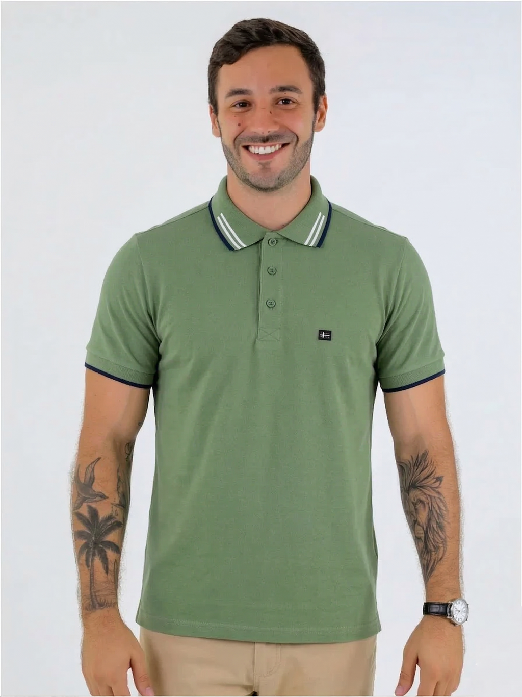 POLO ALGODÃO PENTEADO REF: 2004PAATU1