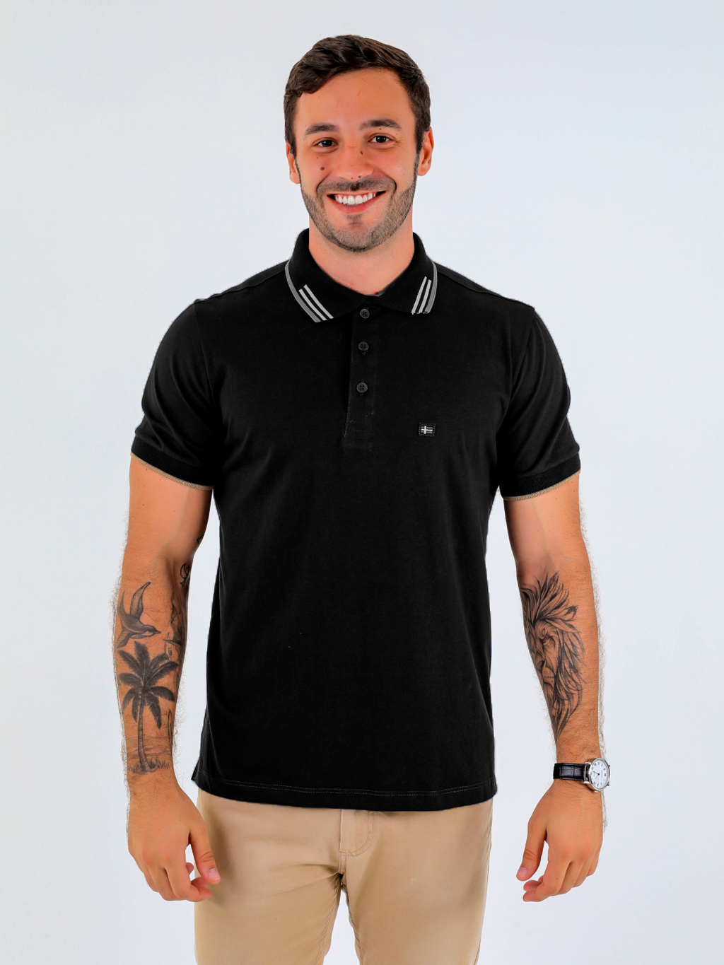 POLO ALGODÃO PENTEADO REF: 2004PAATU1